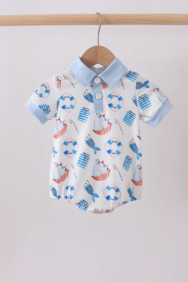 Sailboat Polo Onesie